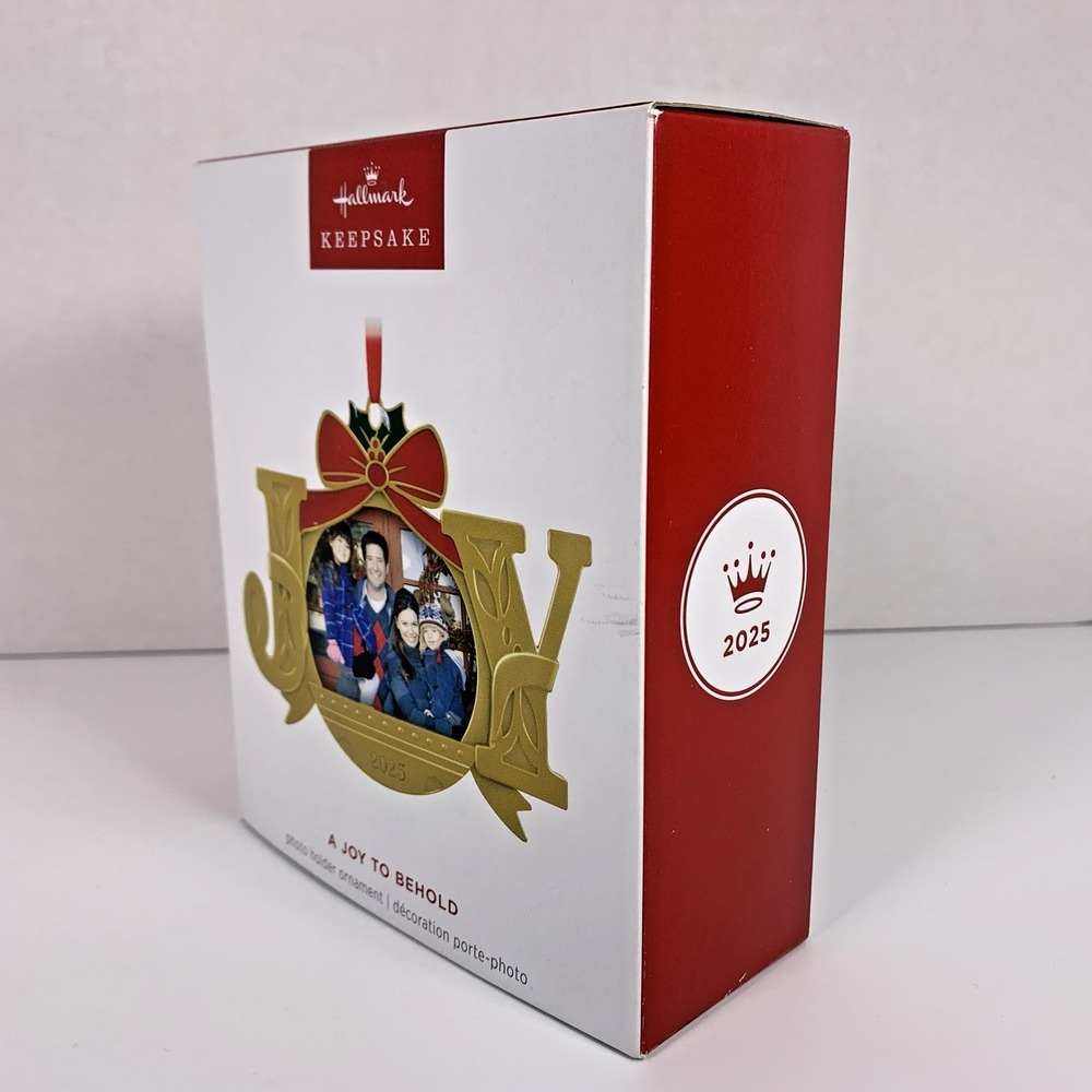 NEW Hallmark 2025 Keepsake A Joy to Behold Photo Frame‎ Metal Christmas Ornament - Picture 2 of 11